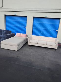 Modern sofa chair lounge ottoman - delivery available