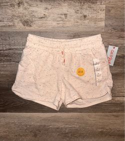 Girl’s Cream Speckled Athletic Shorts