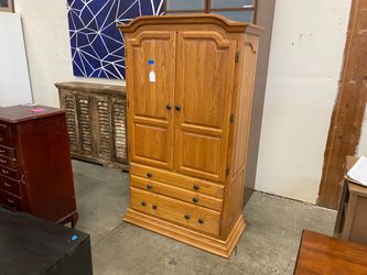 SHERMAC Vintage Style Arched Door Armoire
