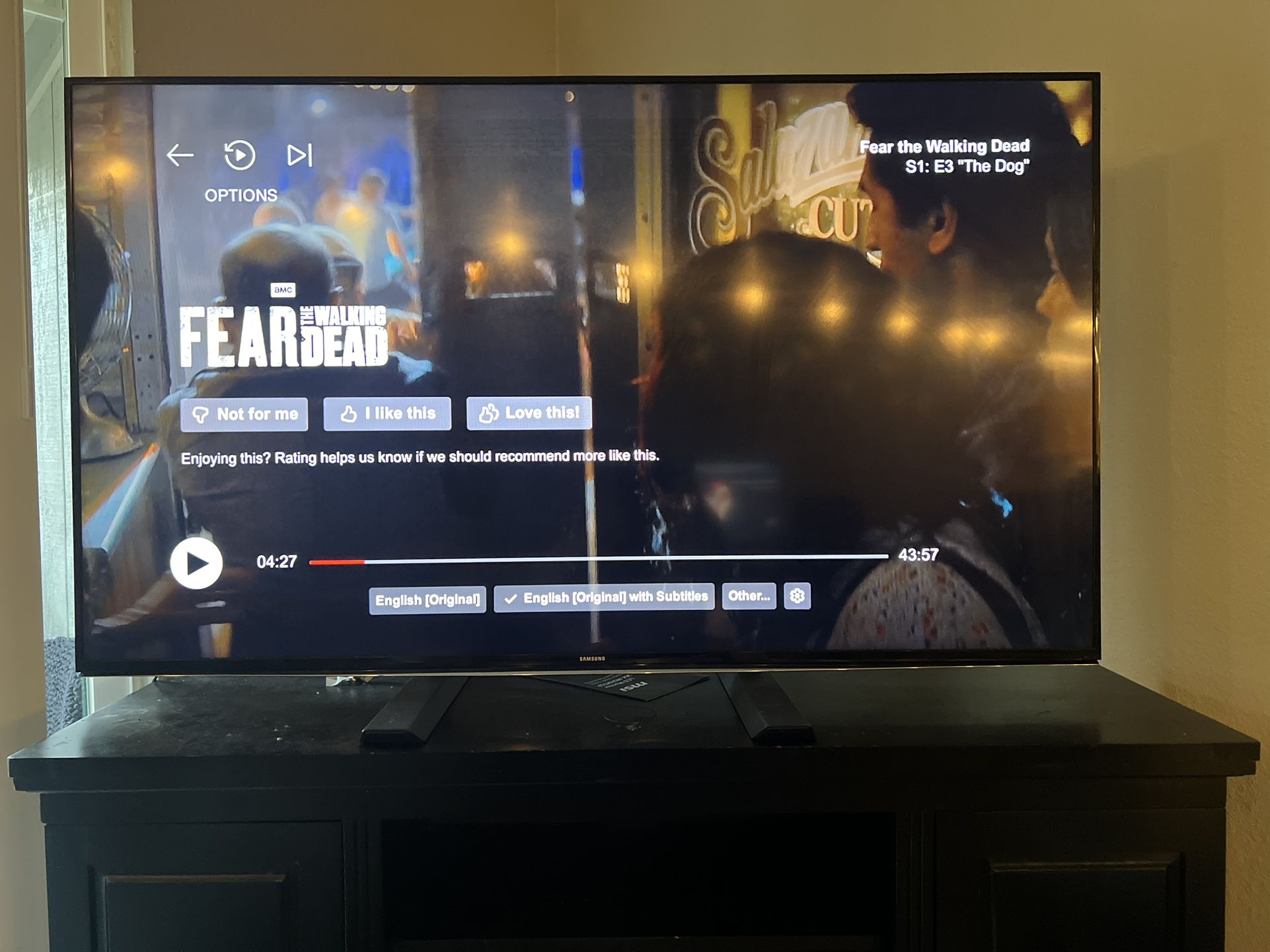 55” Samsung TV