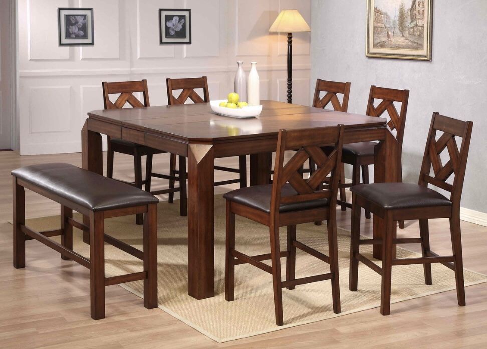 Brand New 8 Pc Pub Dining Table Set