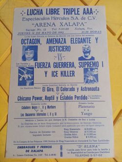 Lucha libre AAA vintage Cartelera small poster