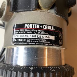PORTER CABLE ROUTER AND 1/2” BITS. 