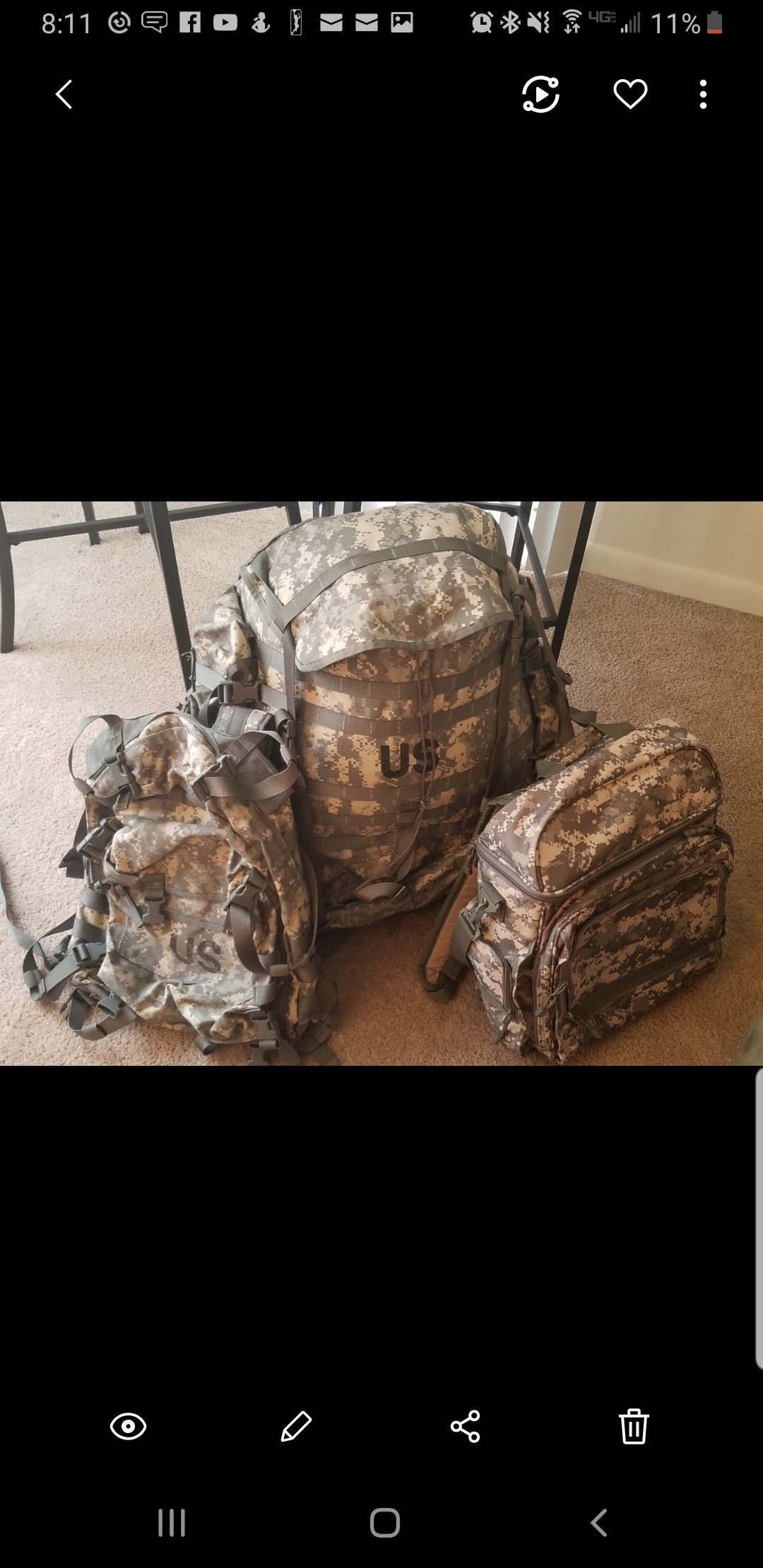 Extra Large Ruck Sack and Book Bags