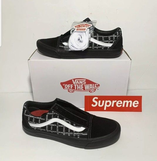 Vans 🔥Old Skool Supreme 🔥Grid Black - Mens Size 12 NEW ! Sneakers Shoes Vsrious Sizes Available