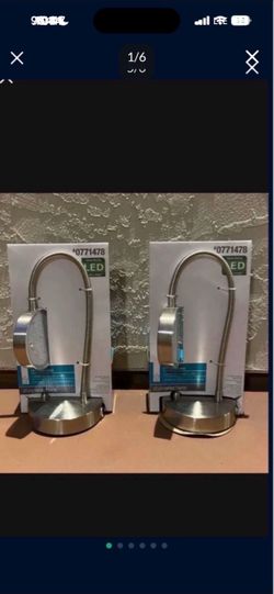 One New LED Plug-in Lamp Desk Table Task Light Sealed Package ($20 each)