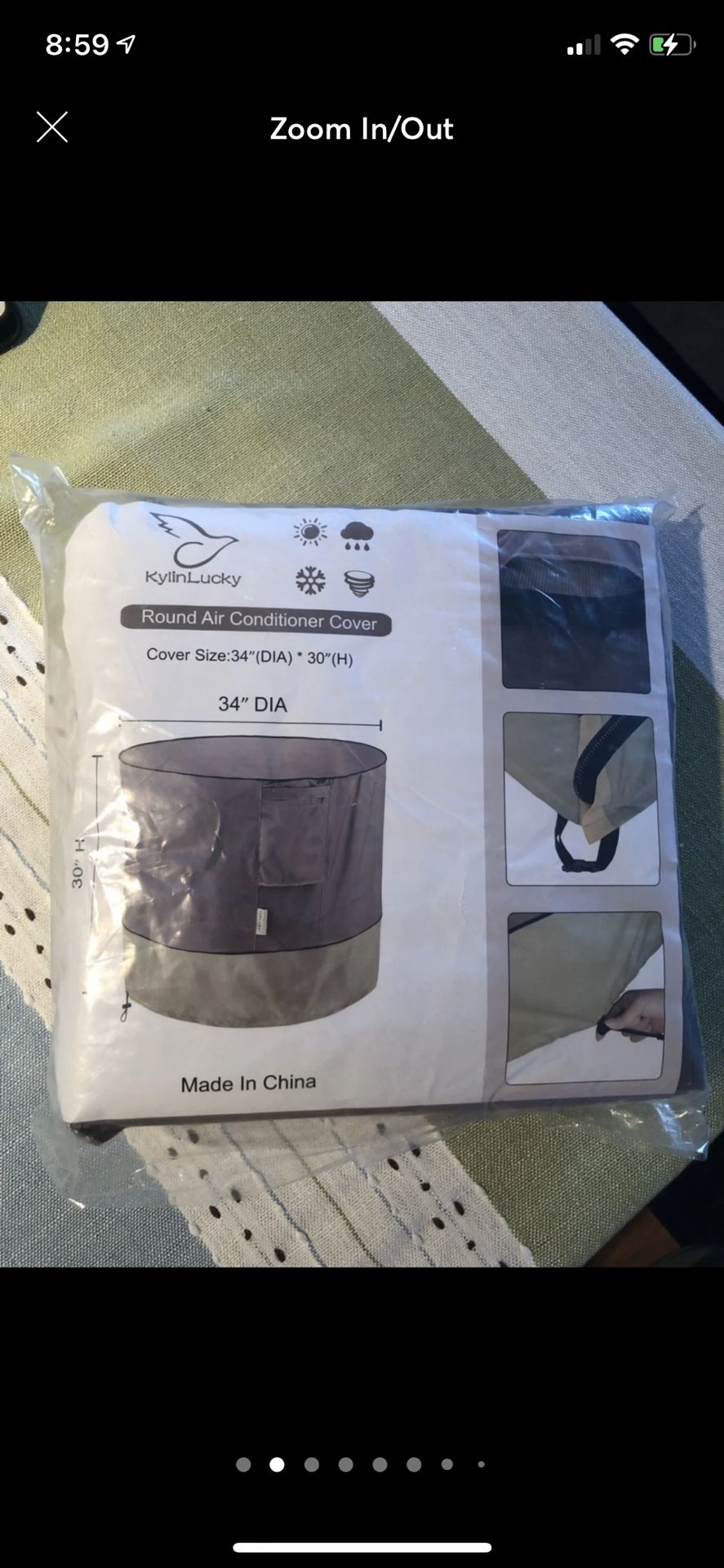 Brand-new!!! Air Conditioner Cover for Outside Units - AC Covers Fits up to 34 x 30 inches (Round)