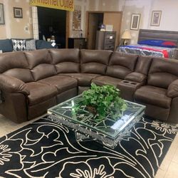 Reclining Sectional In Stock For Immediate Delivery 