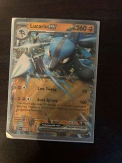 Pokemon Card Lucario ex