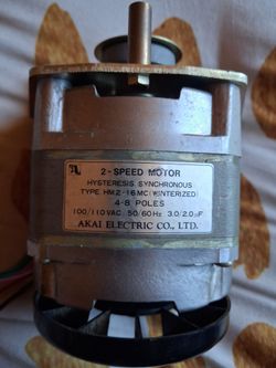 Akai Electric 2-Speed Hysteresis Synchronous Motor HM2-16MC