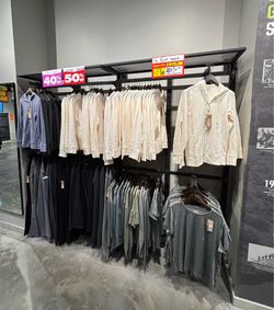 Retail store shelves and fixtures