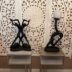 Modern Figurine Decor with light