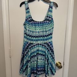Sonnet Shores Blue Swim Dress Size 12