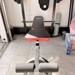 Marcy Pro Bench Press / Home Gym Set – Barbell & Weights Included