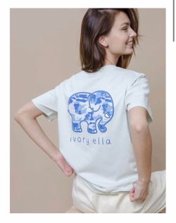 Ivory Ella Camo Elephant T-shirt