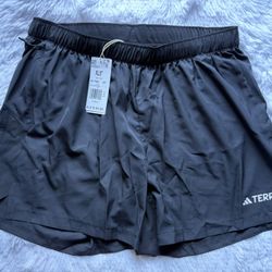 New Adidas Terrex Multi Trail Running Shorts Black 5" Mens Size XL