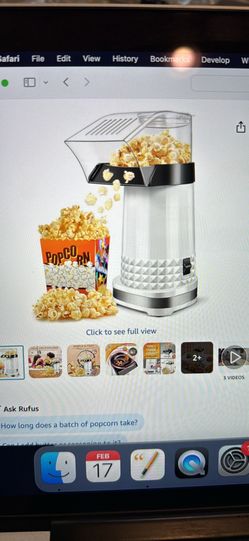 FAST POPCORN MAKER 