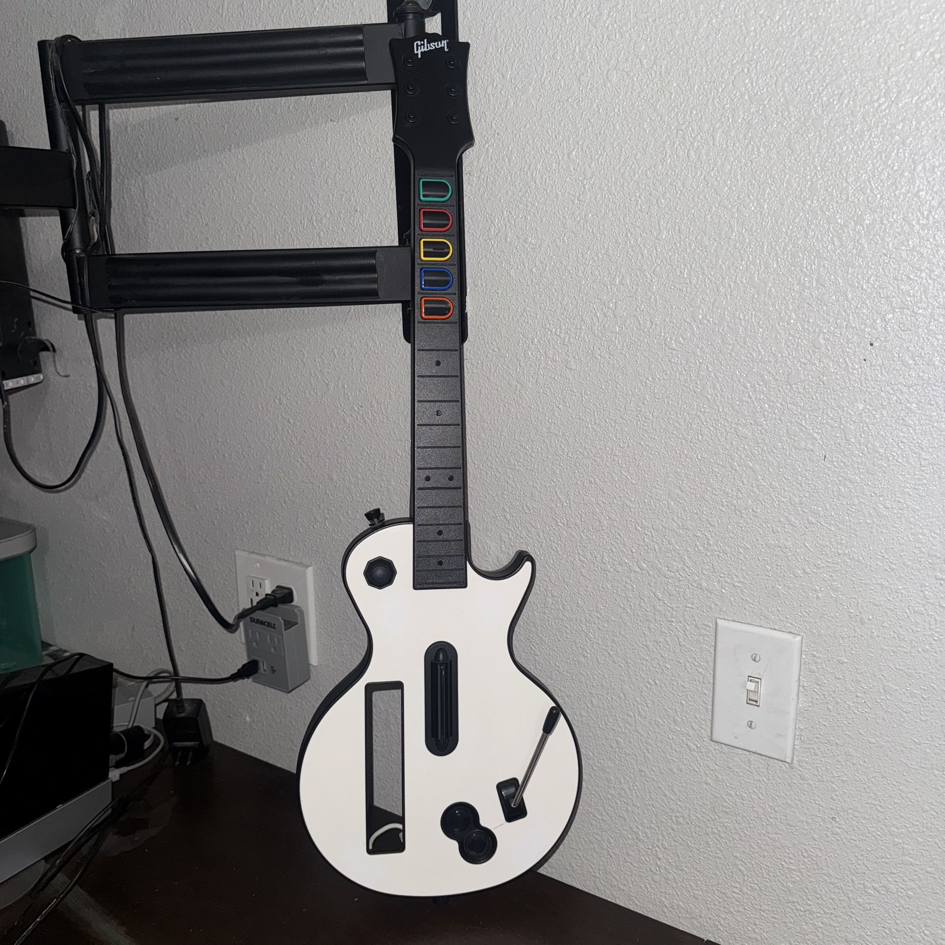 Nintendo Wii Guitar Hero Gibson Les Paul Wireless Red Octane