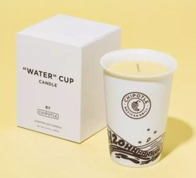 Brand New Chipotle Water Cup Candle Exclusive 10oz Limited Edition 