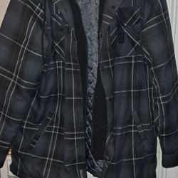 Dixxon 'The Ritual' Hooded Flannel Jacket, Men's Size XLT New