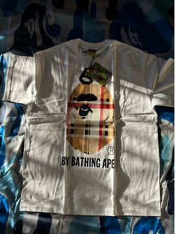 WHITE BURBERRY BAPE