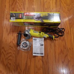 Ryobi Corded Electric 7.5amp 4 1/2" Angle Grinder