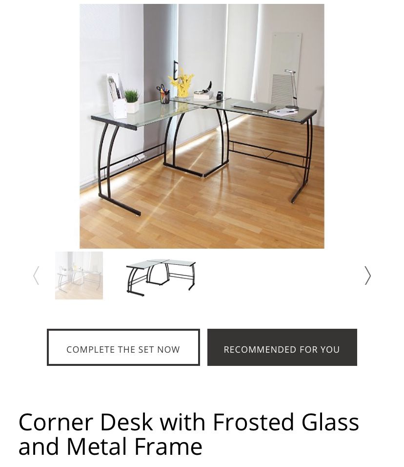 New Glass Office Desk