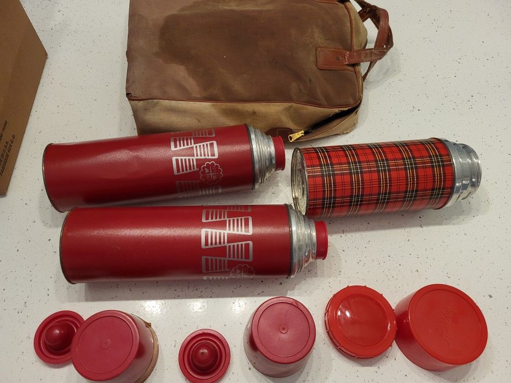 Vintage Antique Thermos Aladdin Lot