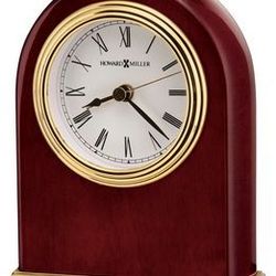 Howard Miller Arch Rosewood Wooden Alarm Clock 613487 (Brand New)