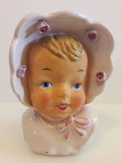 Old baby face head vase no damage see our other vases bundle deals available