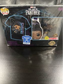 Funko Pop! & Tee set featuring a Shuri