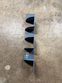 5-Tier Corner Wall Shelf Gray