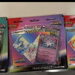 6x pokemon prismatic tech stickers