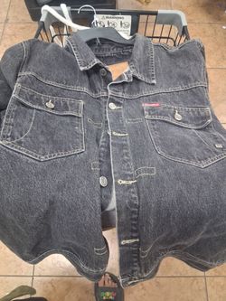 Mens Y2K Black Echo UNLTD Denim Jacket