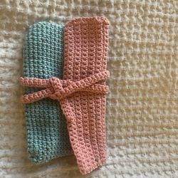 Crochet Little Trinket Bag/ Sunglasses Case 