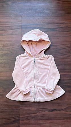 Ralph Lauren Baby Girls Pink Velour Long Sleeve Hoodie Set
