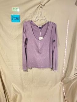Universal Thread Women's Purple Stone Wash Long Sleeve Top Size XL NWT