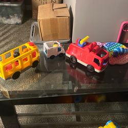 Little People Vehicle Lot