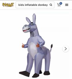 Kids Donkey Inflatable Costume