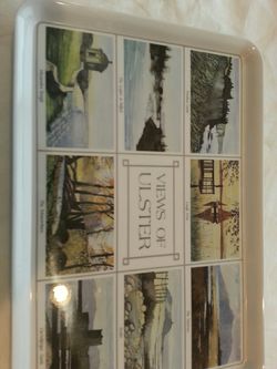 Irish tray /views of Ulster NEW