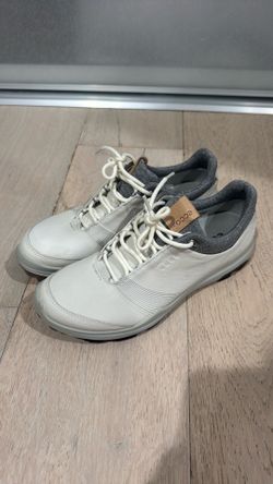 Womens 8.5/39 Ecco Hybrid 3 Golf Shoes Gore-Tex Extra Wide Beige Waterproof GTX