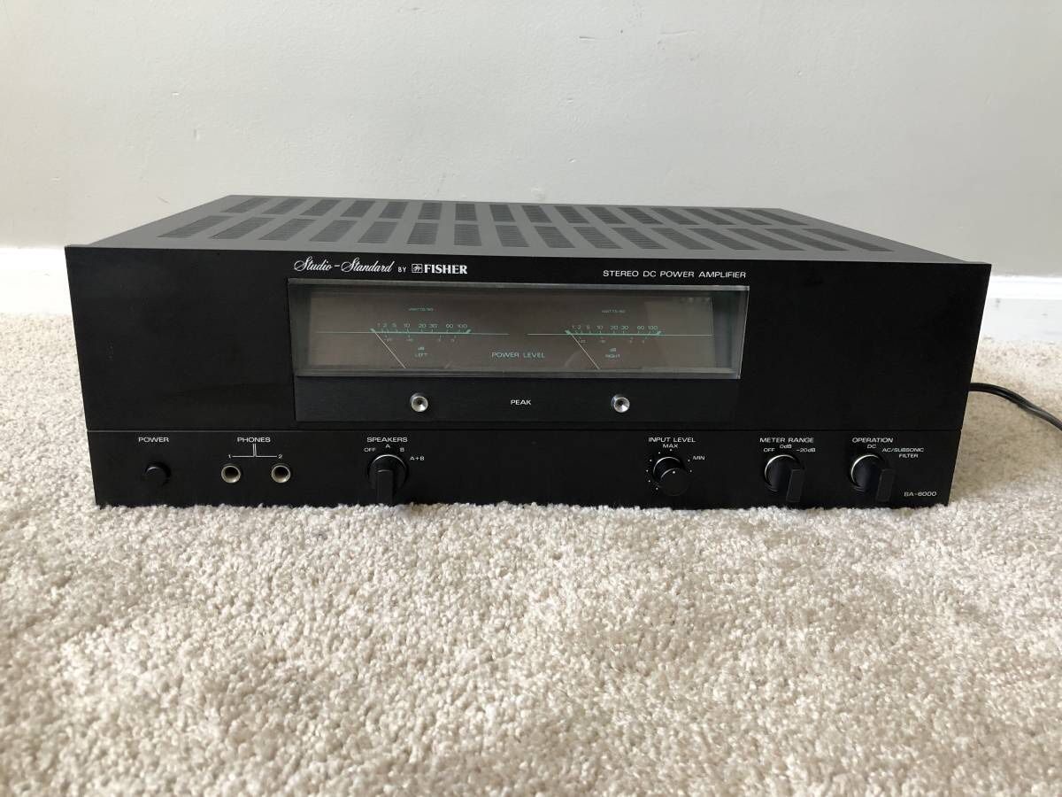 Fisher BA-6000 Home Stereo Power Amplifier Amp