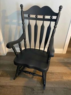 Solid wood, large rocking chair