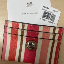 New With Tags Coach ID Credit Card Holder 