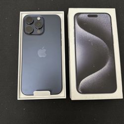 New Apple iPhone 15 Pro Max Blue Unlocked 