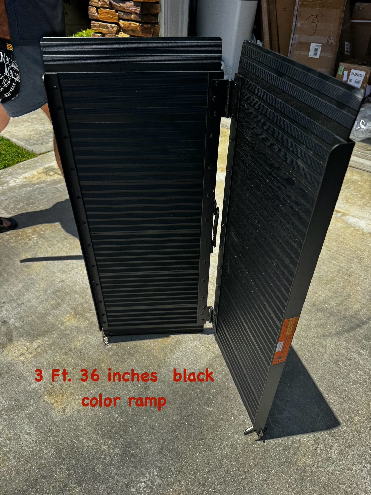 Portable Black Ramp- 36”x29” Brand New, For House Stairs, Curbs