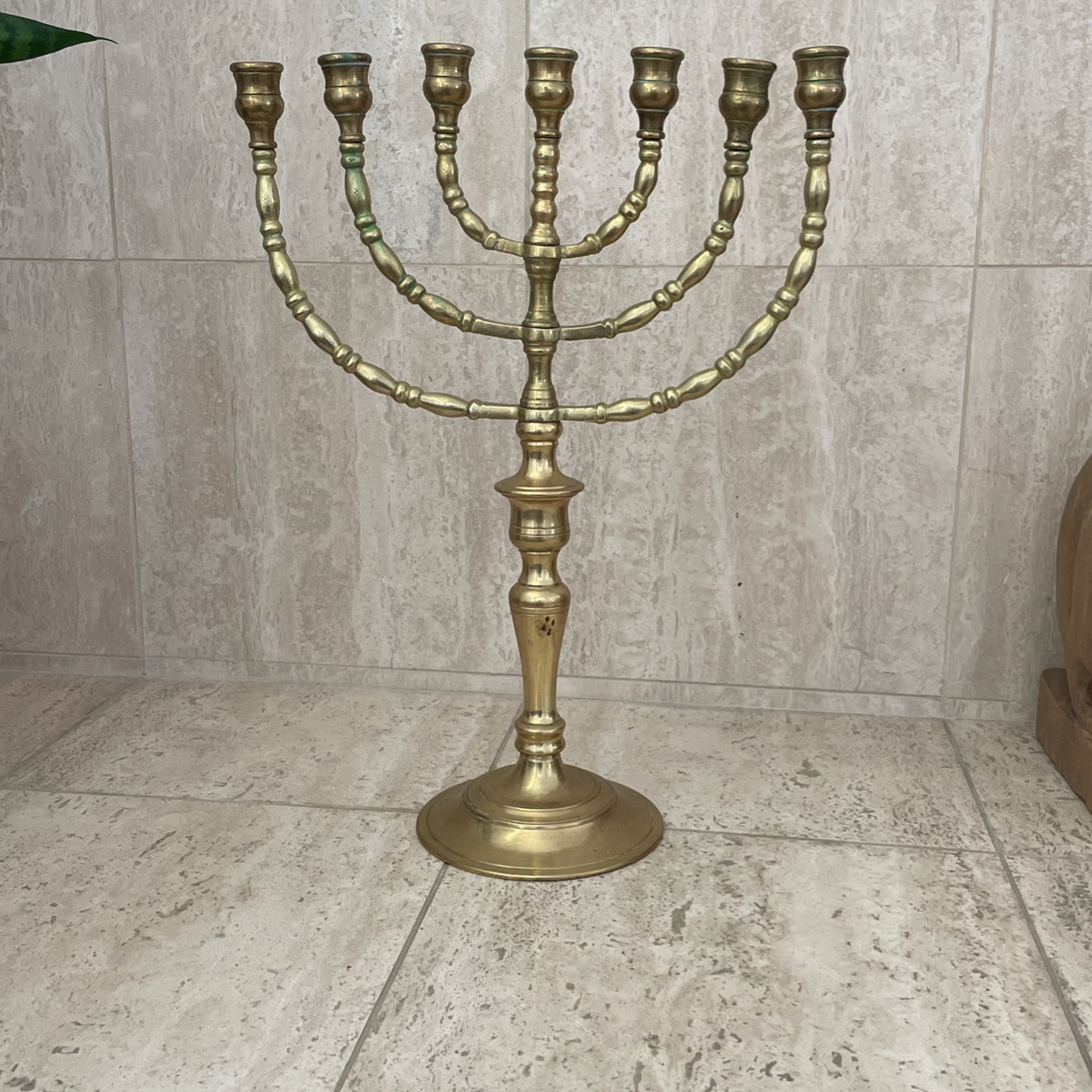 Brass candelabra Menorah