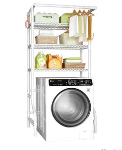 Over the washer or dryer rack