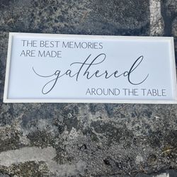 The Best Memories Are Made Gathered Around The Table