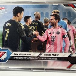 Son Heung-min / Lionel Messi 2026 MLS Topps NOW Image Variation SP